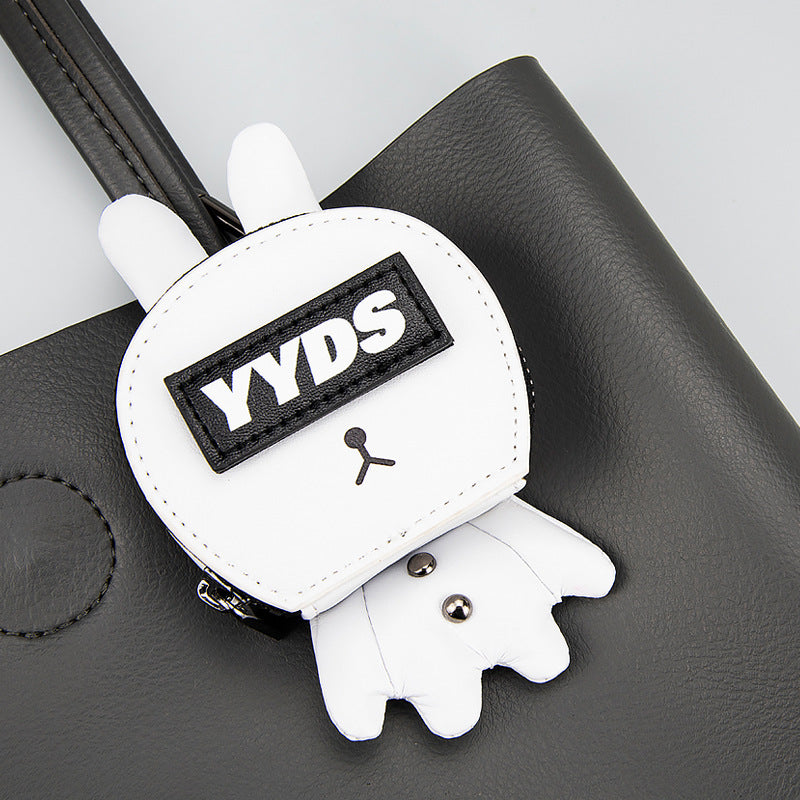 Wholesale Microfiber Expression Rabbit Zero Wallet Keychain